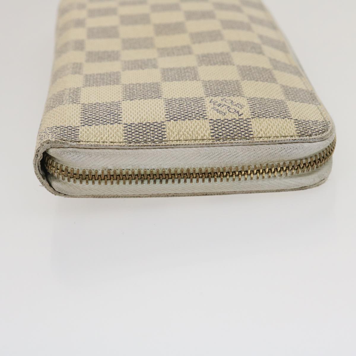 LOUIS VUITTON Damier Azur Zippy Organizer Long Wallet N60012 LV Auth ai662