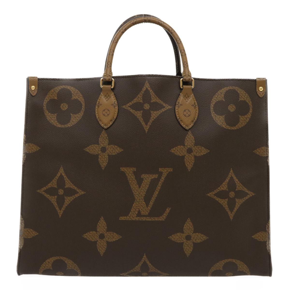 LOUIS VUITTON Monogram Reverse Giant On The go GM Tote Bag M45320 Auth ai595A