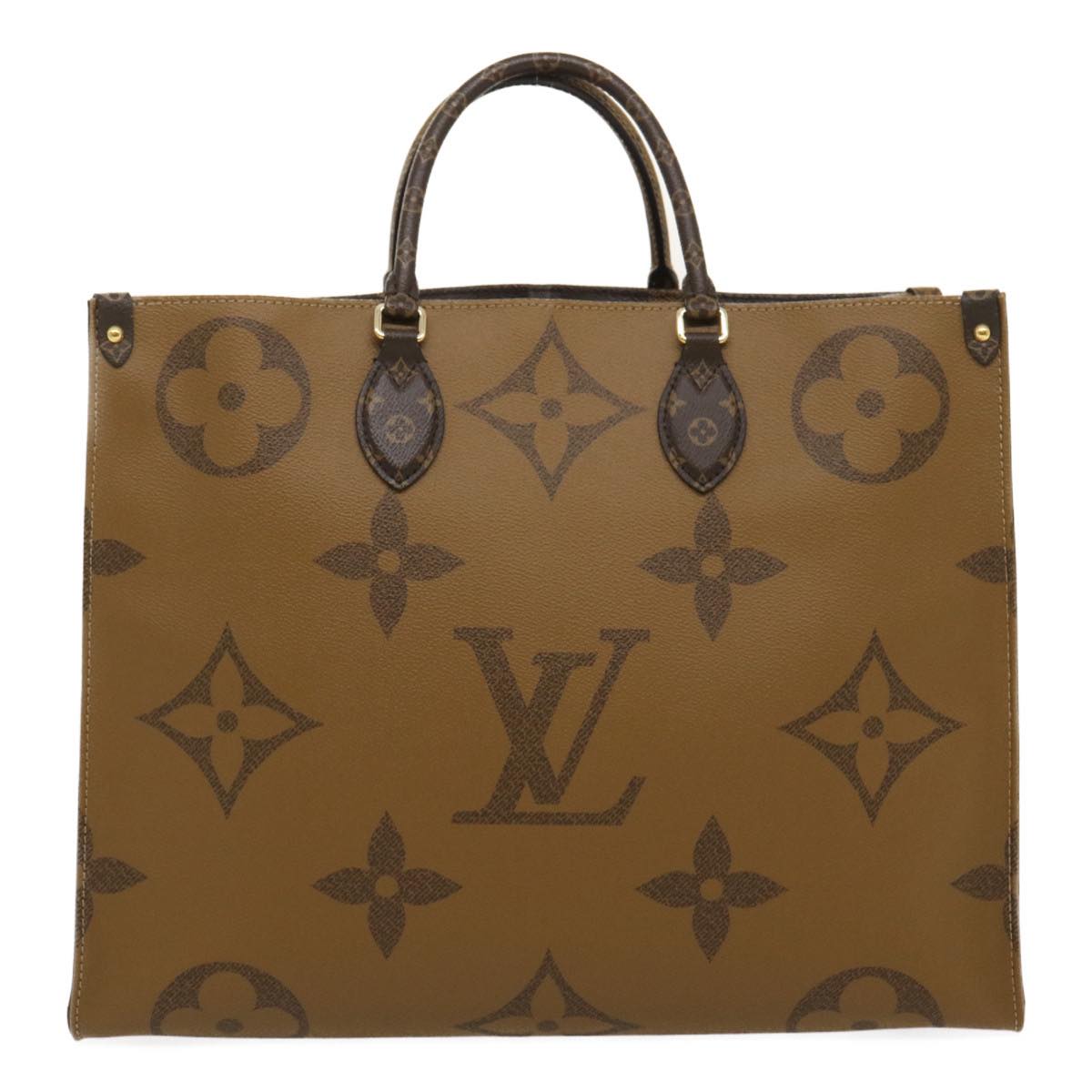 LOUIS VUITTON Monogram Reverse Giant On The go GM Tote Bag M45320 Auth ai595S