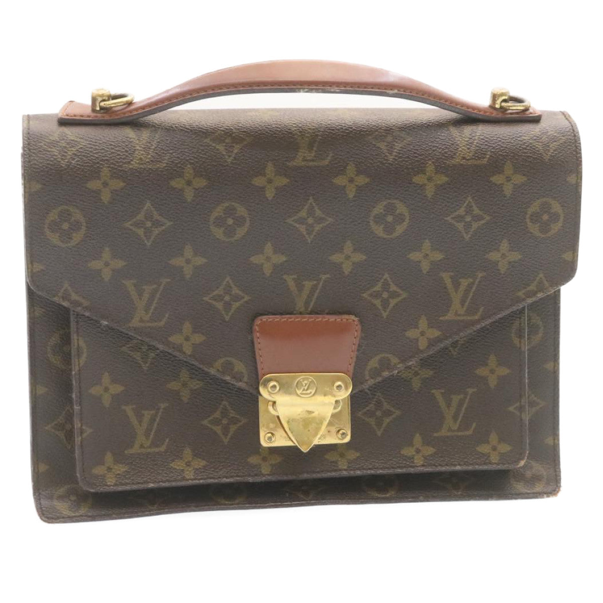 LOUIS VUITTON Monogram Monceau 2Way Hand Bag M51185 LV Auth jk753