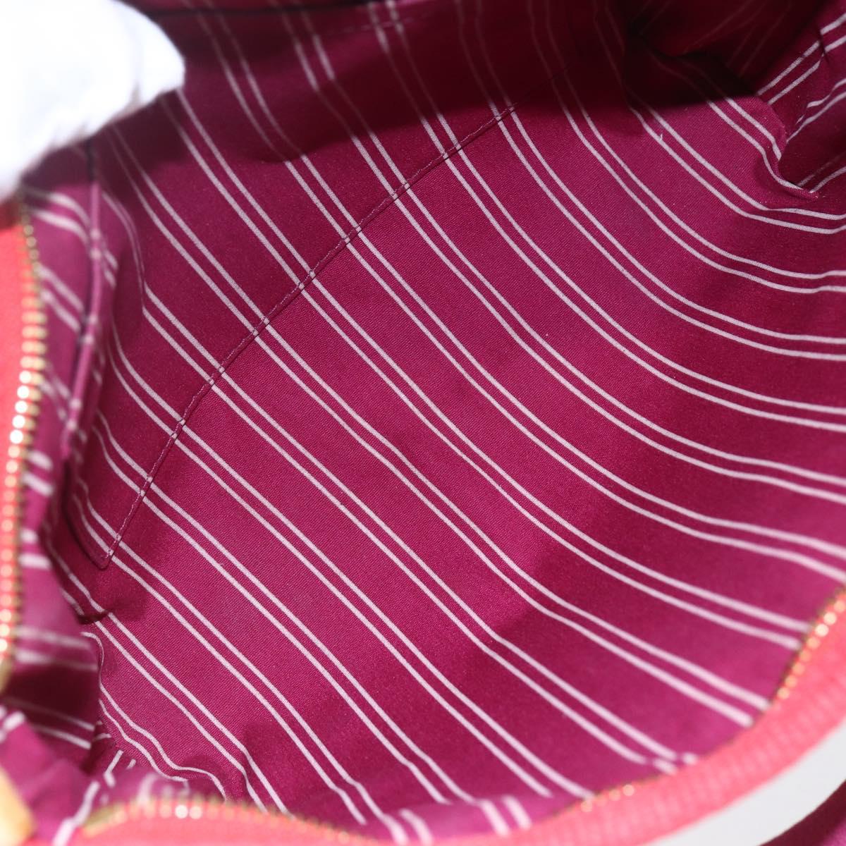 LOUIS VUITTON Antigua Kava PM Tote Bag Canvas Rouge M40037 LV Auth ka001