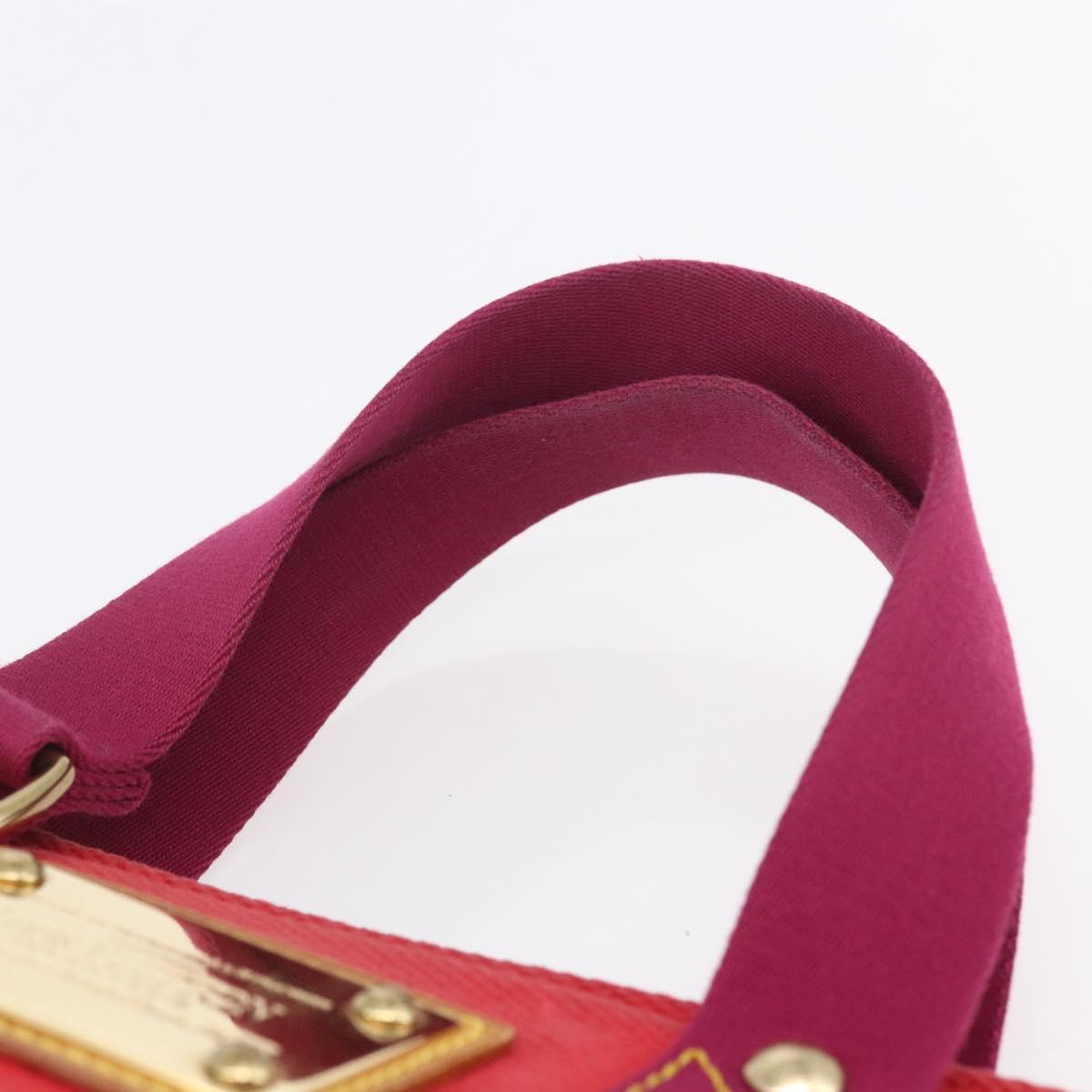 LOUIS VUITTON Antigua Kava PM Tote Bag Canvas Rouge M40037 LV Auth ka001