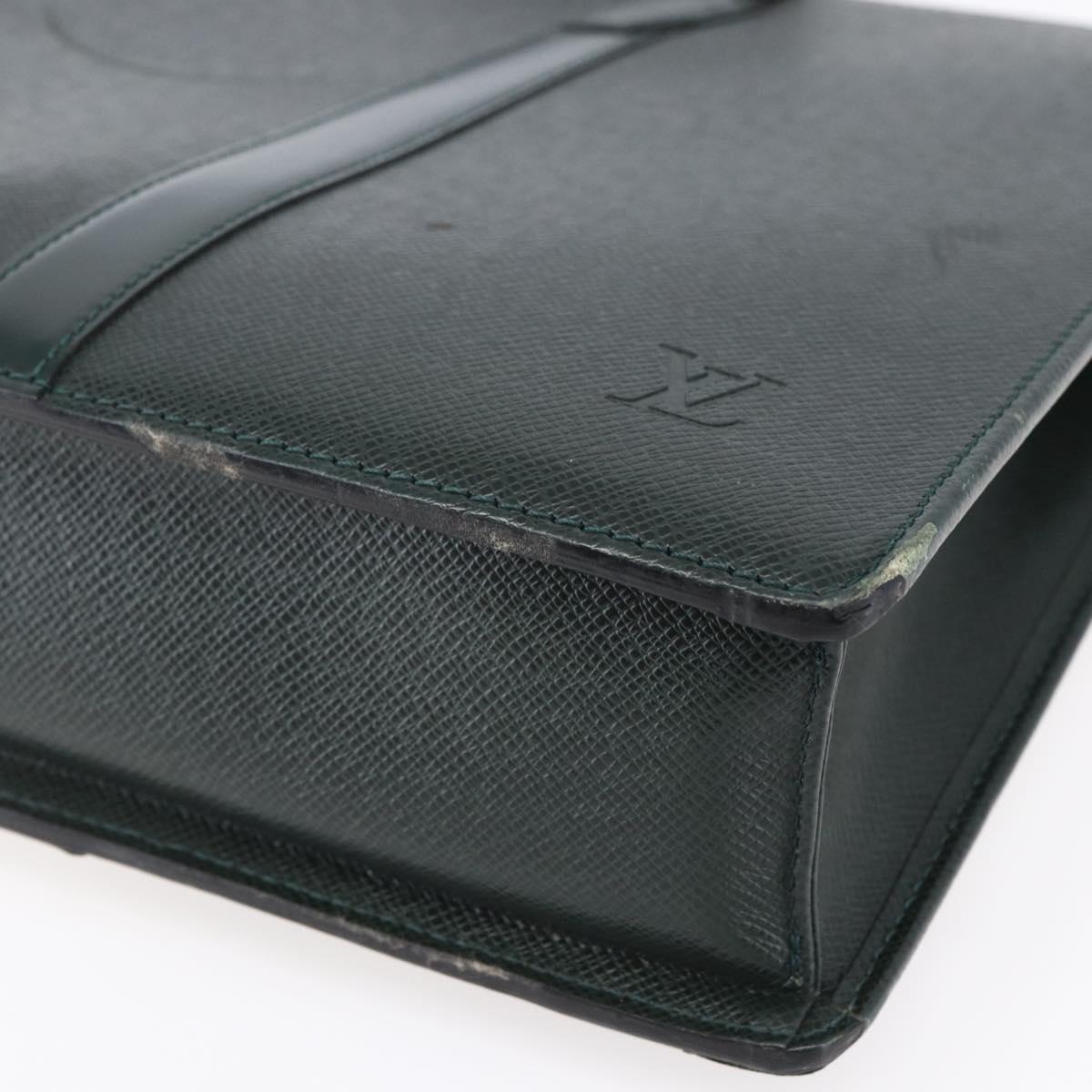 LOUIS VUITTON Taiga Porte Documents Rozan Bag Epicea M30054 LV Auth ka008