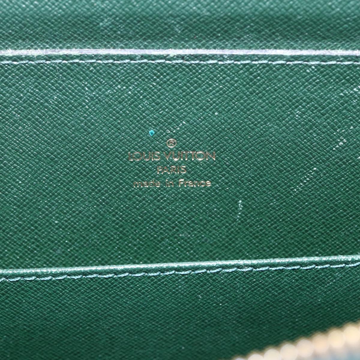 LOUIS VUITTON Taiga Porte Documents Rozan Bag Epicea M30054 LV Auth ka008