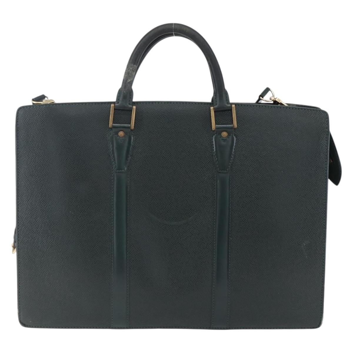 LOUIS VUITTON Taiga Porte Documents Rozan Bag Epicea M30054 LV Auth ka008