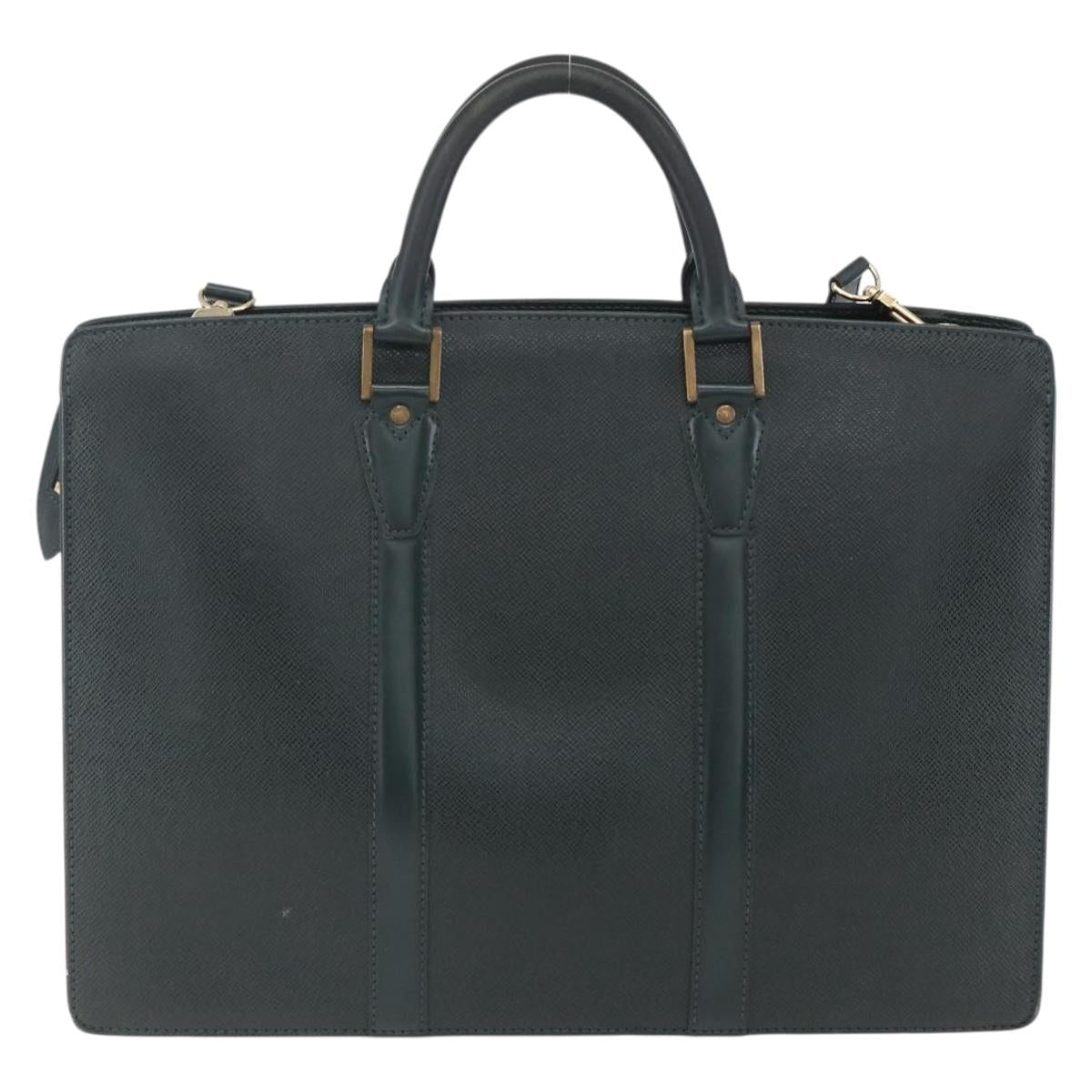 LOUIS VUITTON Taiga Porte Documents Rozan Bag Epicea M30054 LV Auth ka008