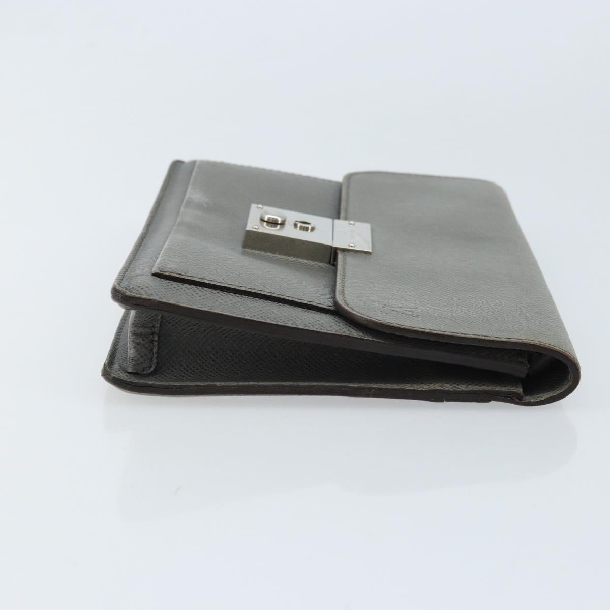 LOUIS VUITTON Taiga Selenga Clutch Bag Ardoise M30782 LV Auth ka010