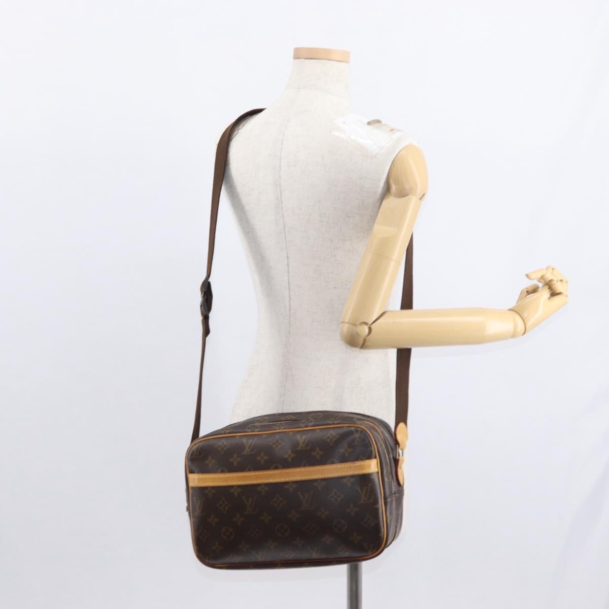 LOUIS VUITTON Monogram Reporter PM Shoulder Bag M45254 LV Auth ka011A