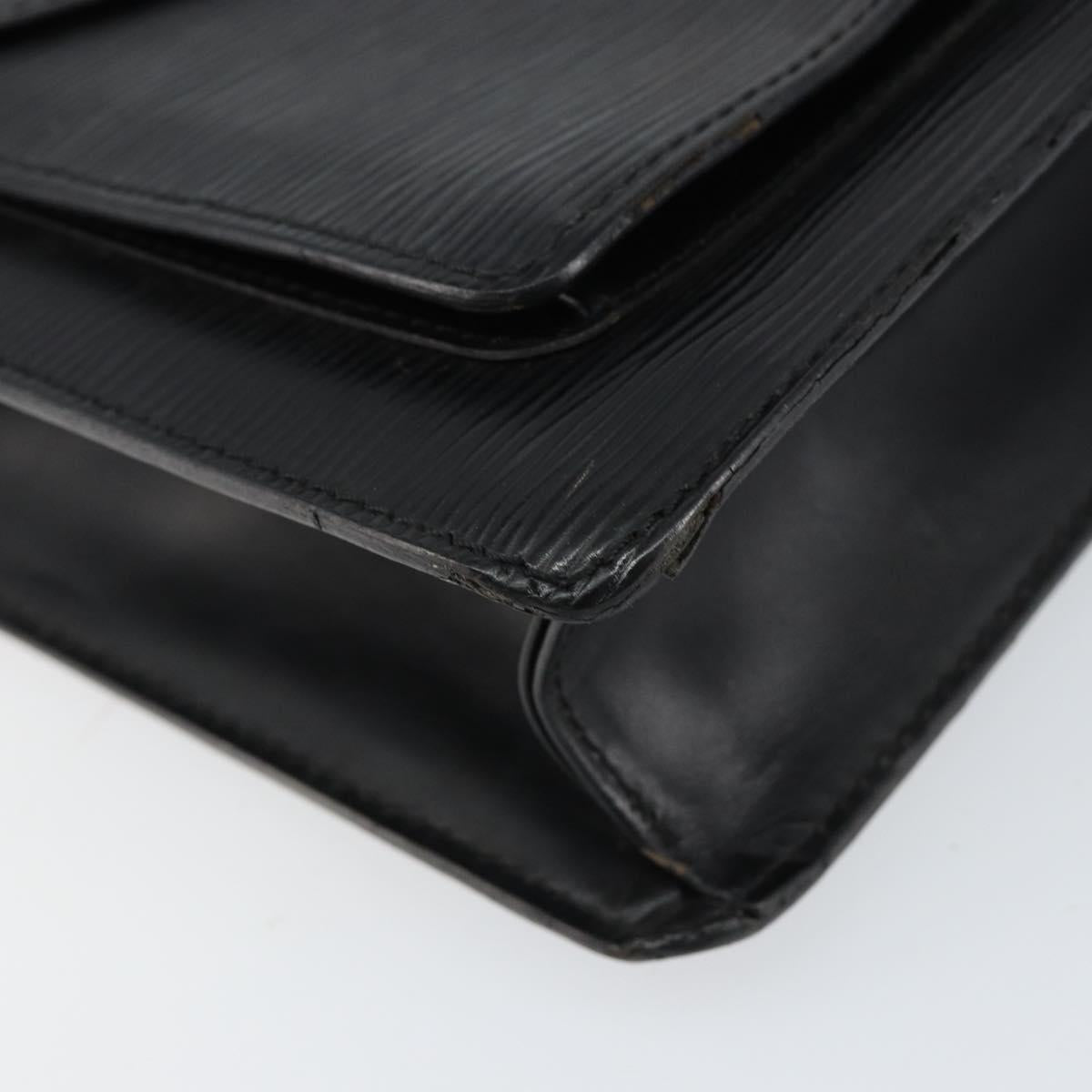 LOUIS VUITTON Epi Monceau 28 Hand Bag Black M52122 LV Auth ka020