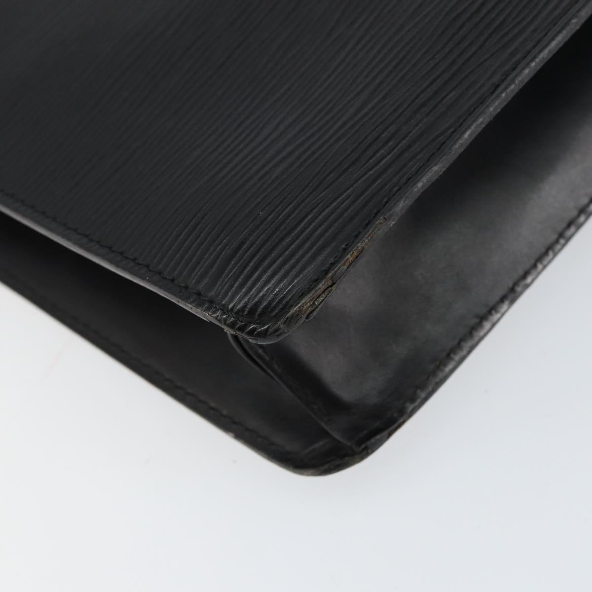 LOUIS VUITTON Epi Monceau 28 Hand Bag Black M52122 LV Auth ka020