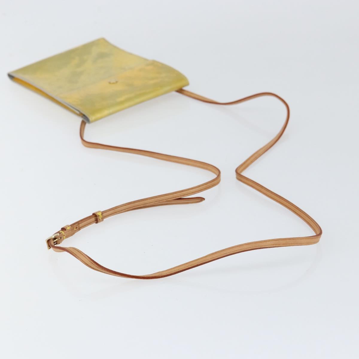 LOUIS VUITTON Monogram Vernis Kenmare Shoulder Bag Gris M91060 LV Auth ka022