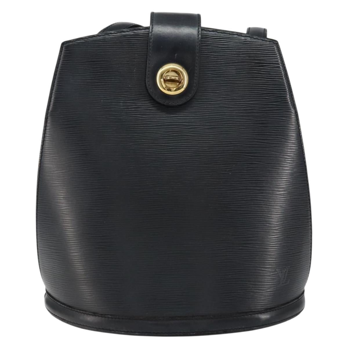 LOUIS VUITTON Epi Cluny Shoulder Bag Black M52252 LV Auth ka026