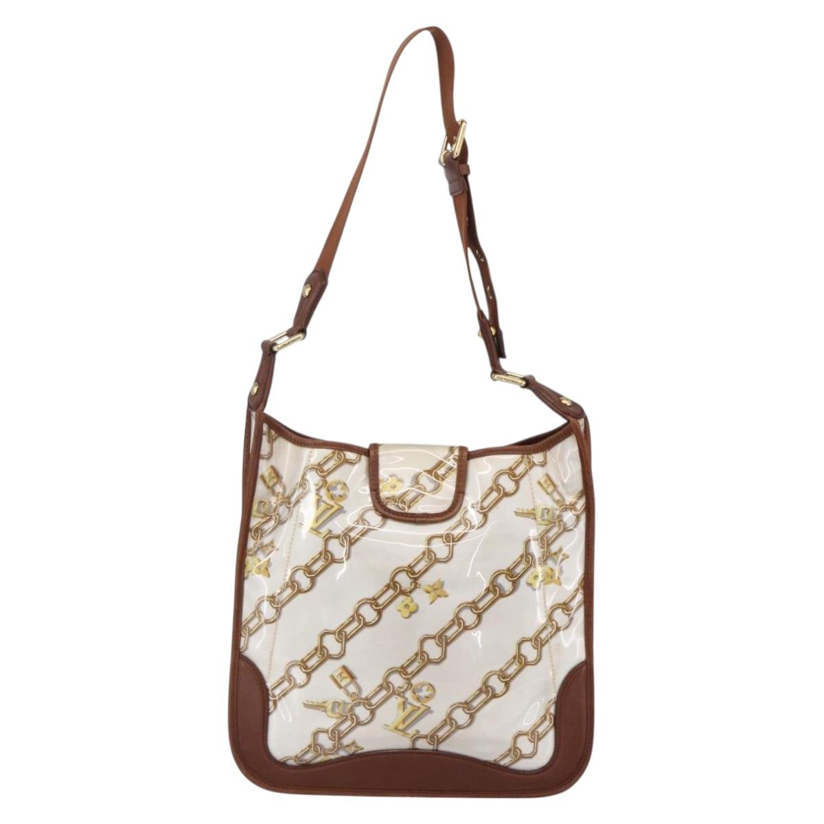 LOUIS VUITTON Monogram Charm Musette Shoulder Bag White M95158 LV Auth ka027