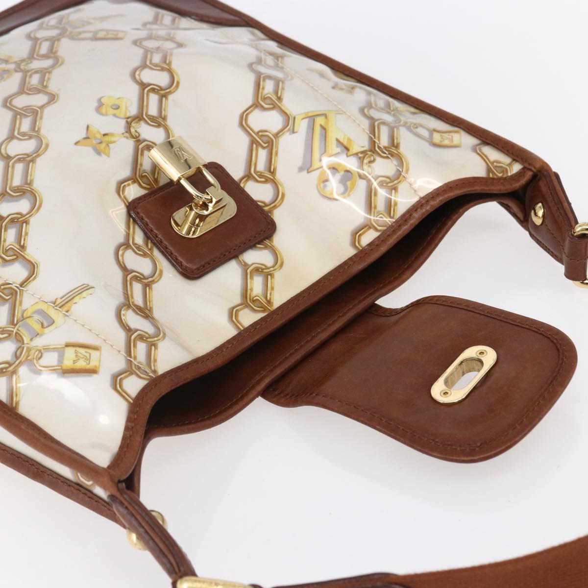 LOUIS VUITTON Monogram Charm Musette Shoulder Bag White M95158 LV Auth ka027