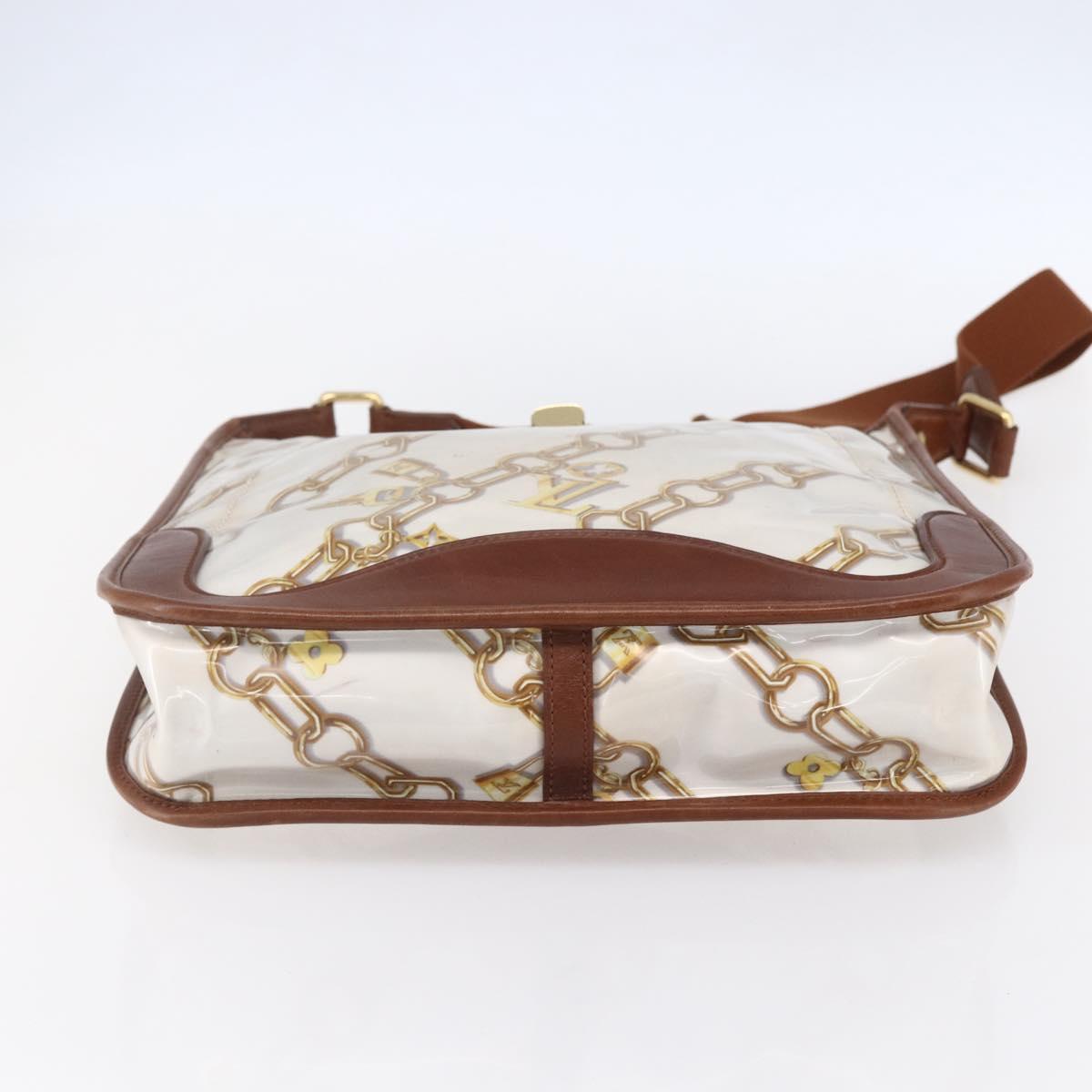 LOUIS VUITTON Monogram Charm Musette Shoulder Bag White M95158 LV Auth ka027