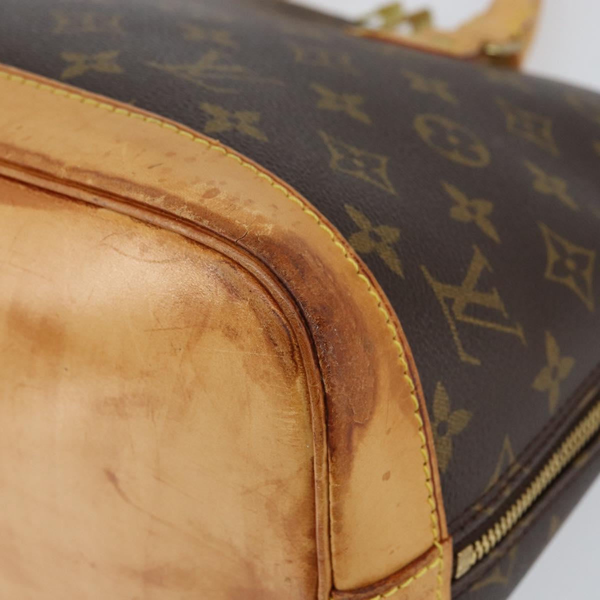 LOUIS VUITTON Monogram Alma Hand Bag M51130 LV Auth ka029