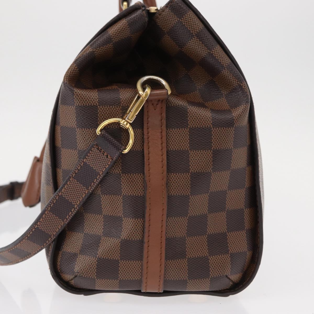 LOUIS VUITTON Damier Ebene Greenwich Hand Bag 2way N41337 LV Auth ka034