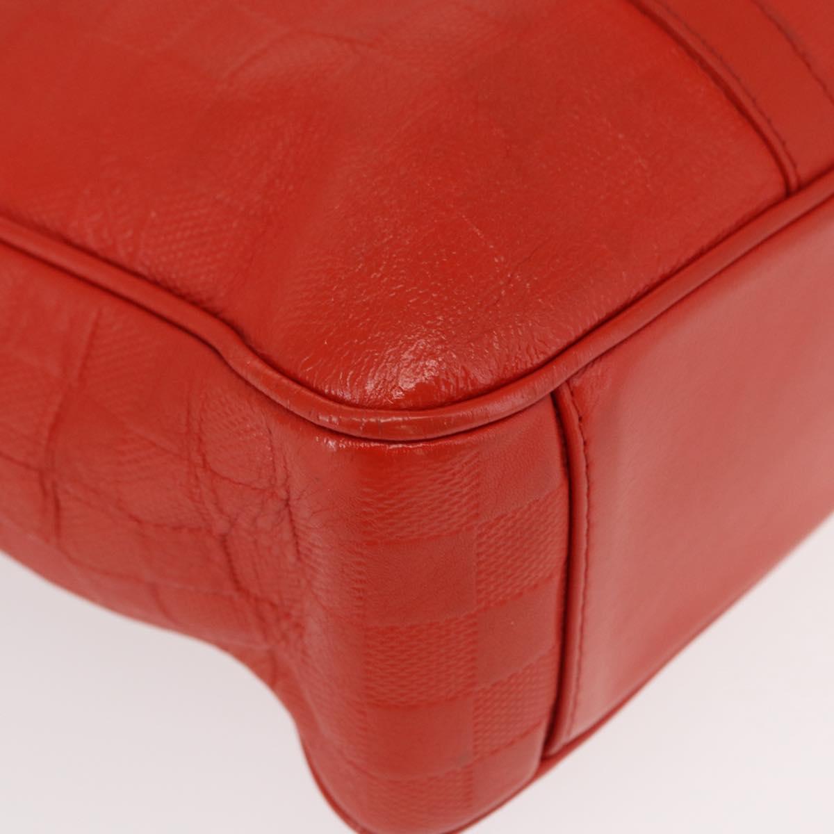 LOUIS VUITTON Damier Anfini Tadao PM 2Way Hand Bag Orange N41268 LV Auth ka035