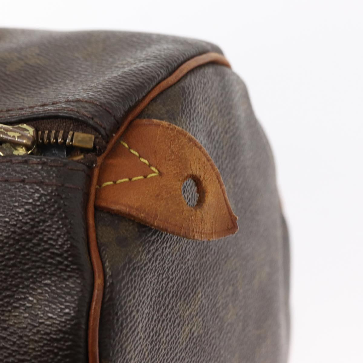 LOUIS VUITTON Monogram Speedy 30 Hand Bag M41526 LV Auth ka038