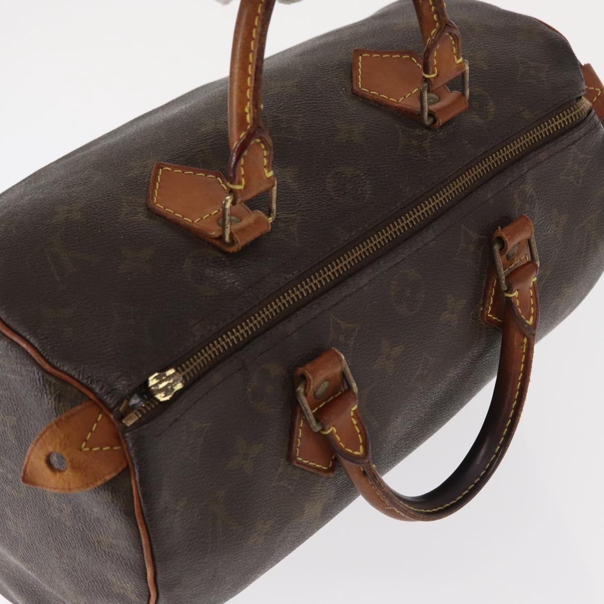 LOUIS VUITTON Monogram Speedy 30 Hand Bag M41526 LV Auth ka038