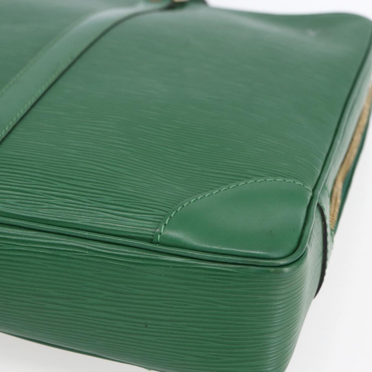 LOUIS VUITTON Epi Porte Documents Voyage Business Bag Green M54474 LV Auth ka041