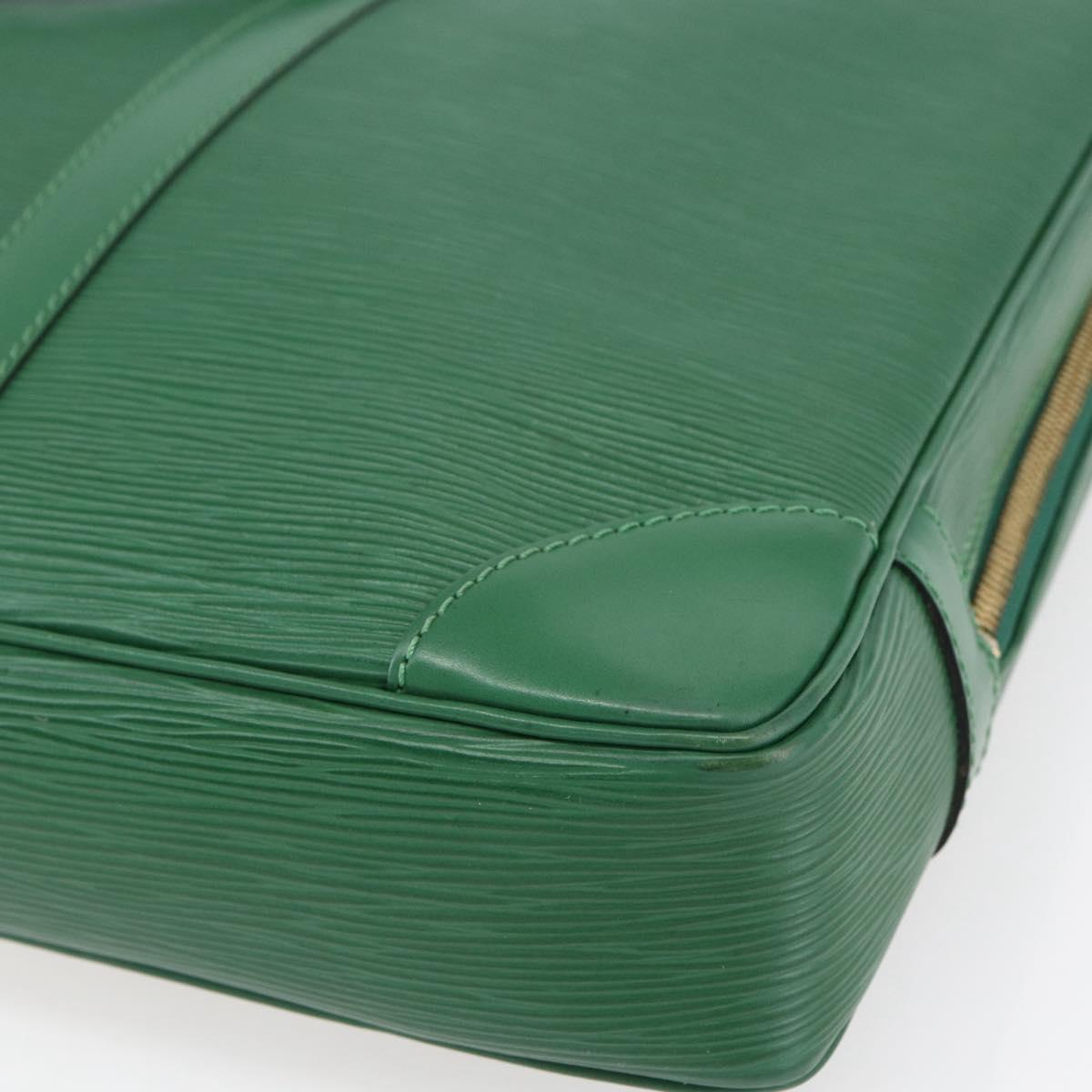 LOUIS VUITTON Epi Porte Documents Voyage Business Bag Green M54474 LV Auth ka041
