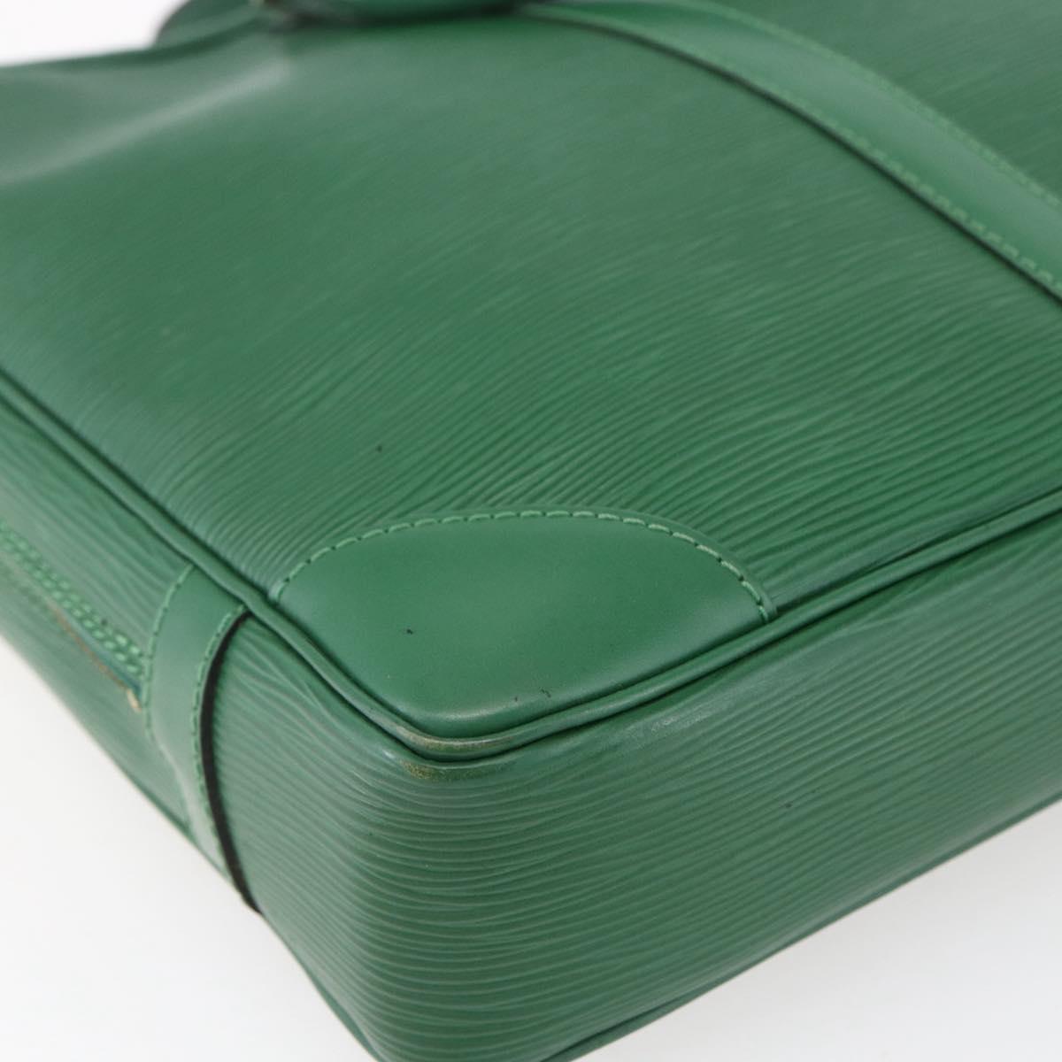 LOUIS VUITTON Epi Porte Documents Voyage Business Bag Green M54474 LV Auth ka041
