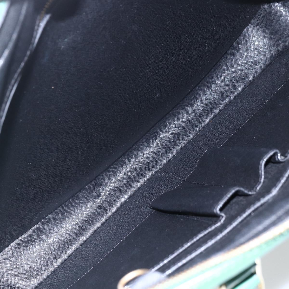 LOUIS VUITTON Epi Porte Documents Voyage Business Bag Green M54474 LV Auth ka041