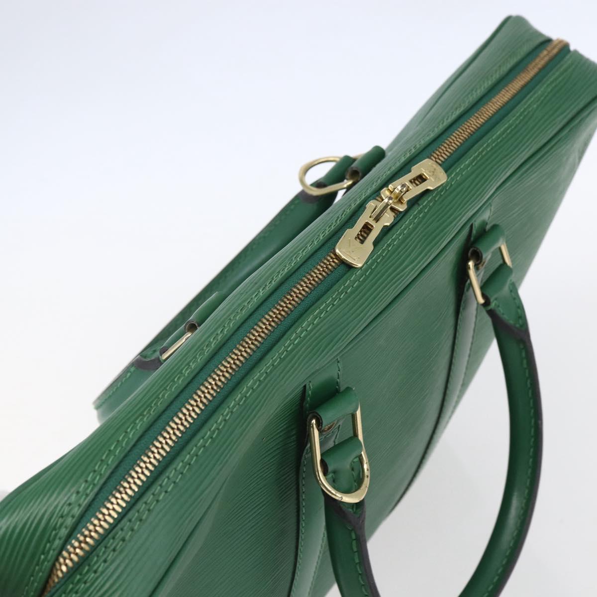LOUIS VUITTON Epi Porte Documents Voyage Business Bag Green M54474 LV Auth ka041