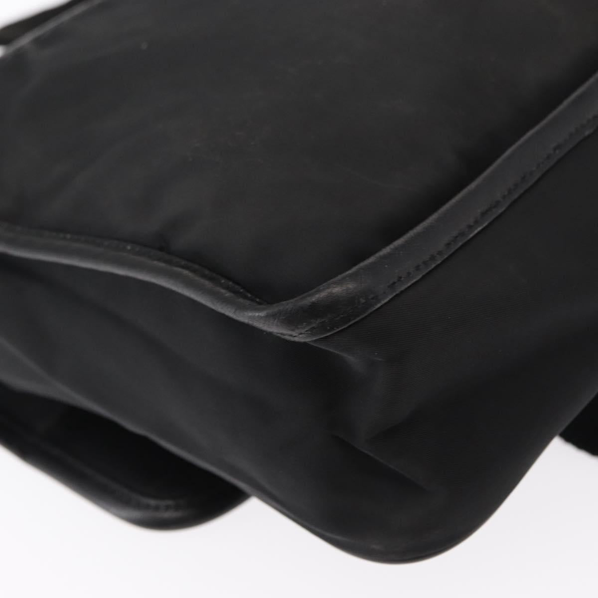 PRADA Shoulder Bag Nylon Black Silver Auth ka045
