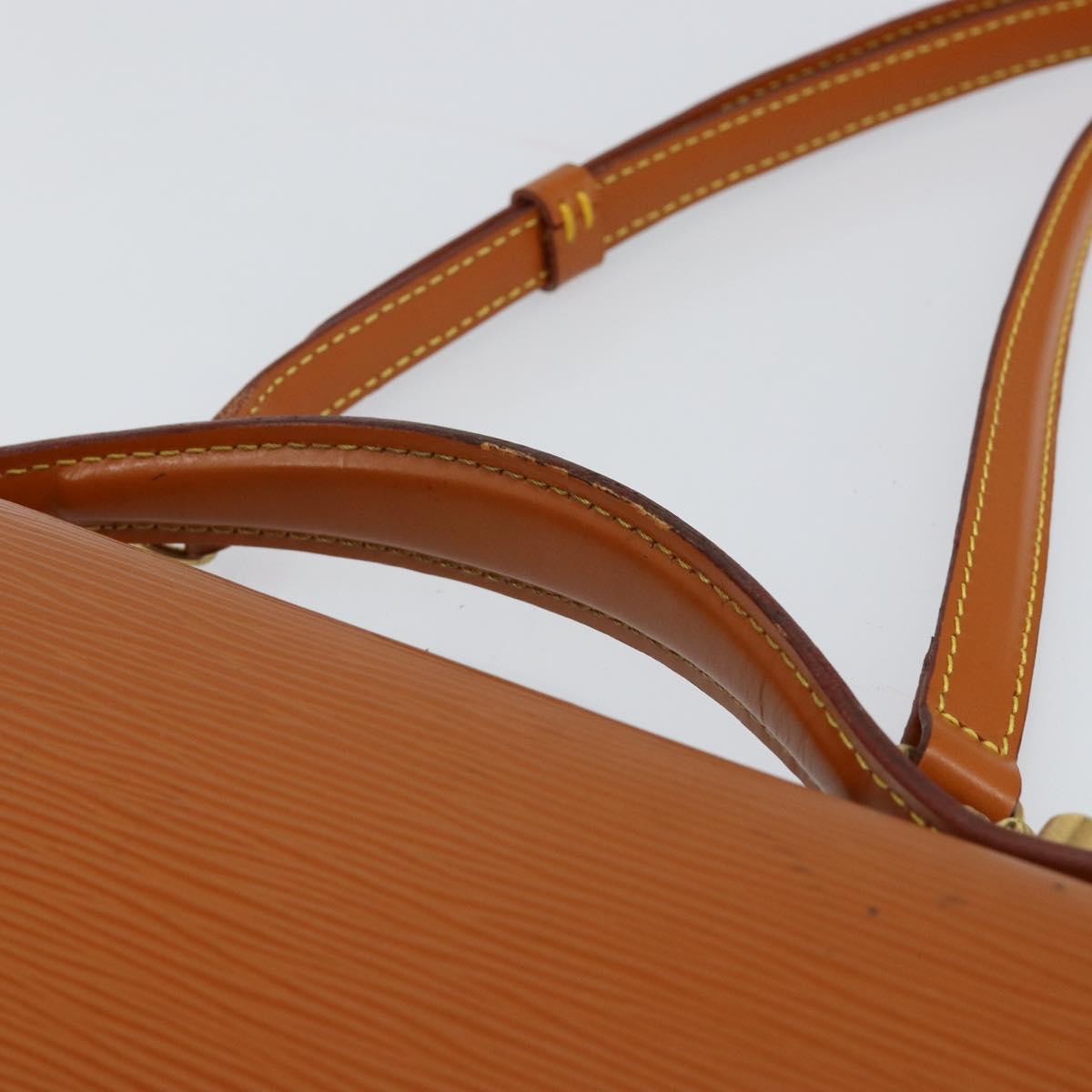 LOUIS VUITTON Epi Serviette Conseiller Zipangu Gold M54428 LV Auth ka051