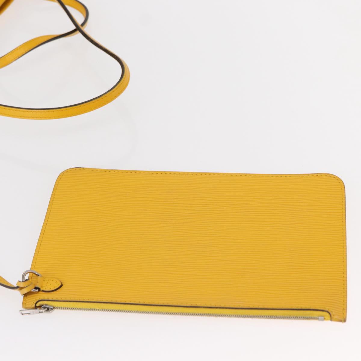 LOUIS VUITTON Epi Neverfull MM Tote Bag Yellow Pistachian M40956 LV Auth ka058