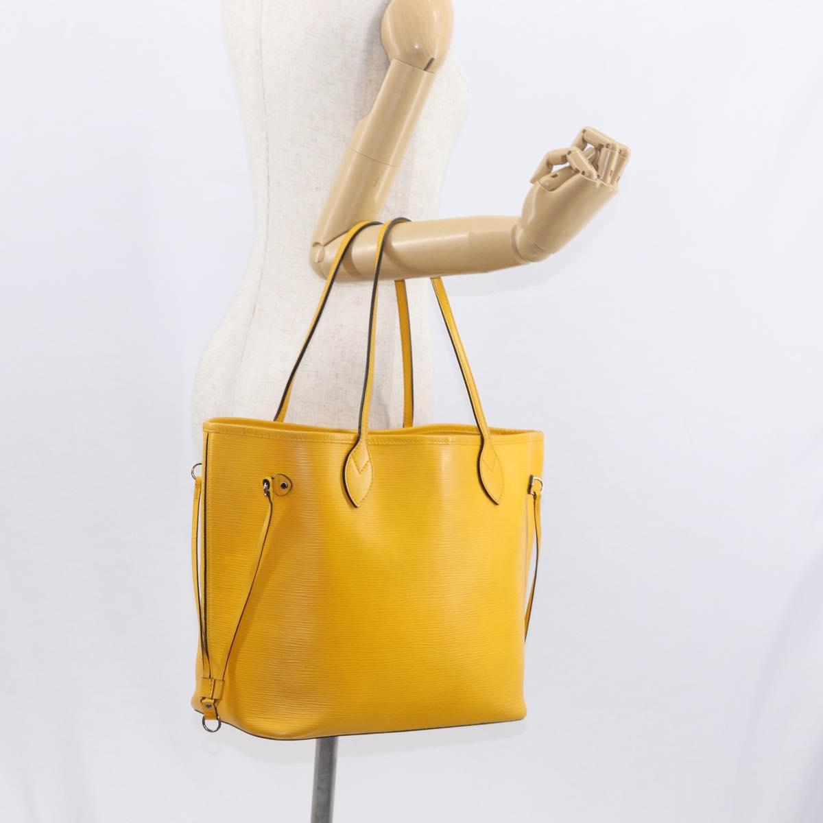 LOUIS VUITTON Epi Neverfull MM Tote Bag Yellow Pistachian M40956 LV Auth ka058