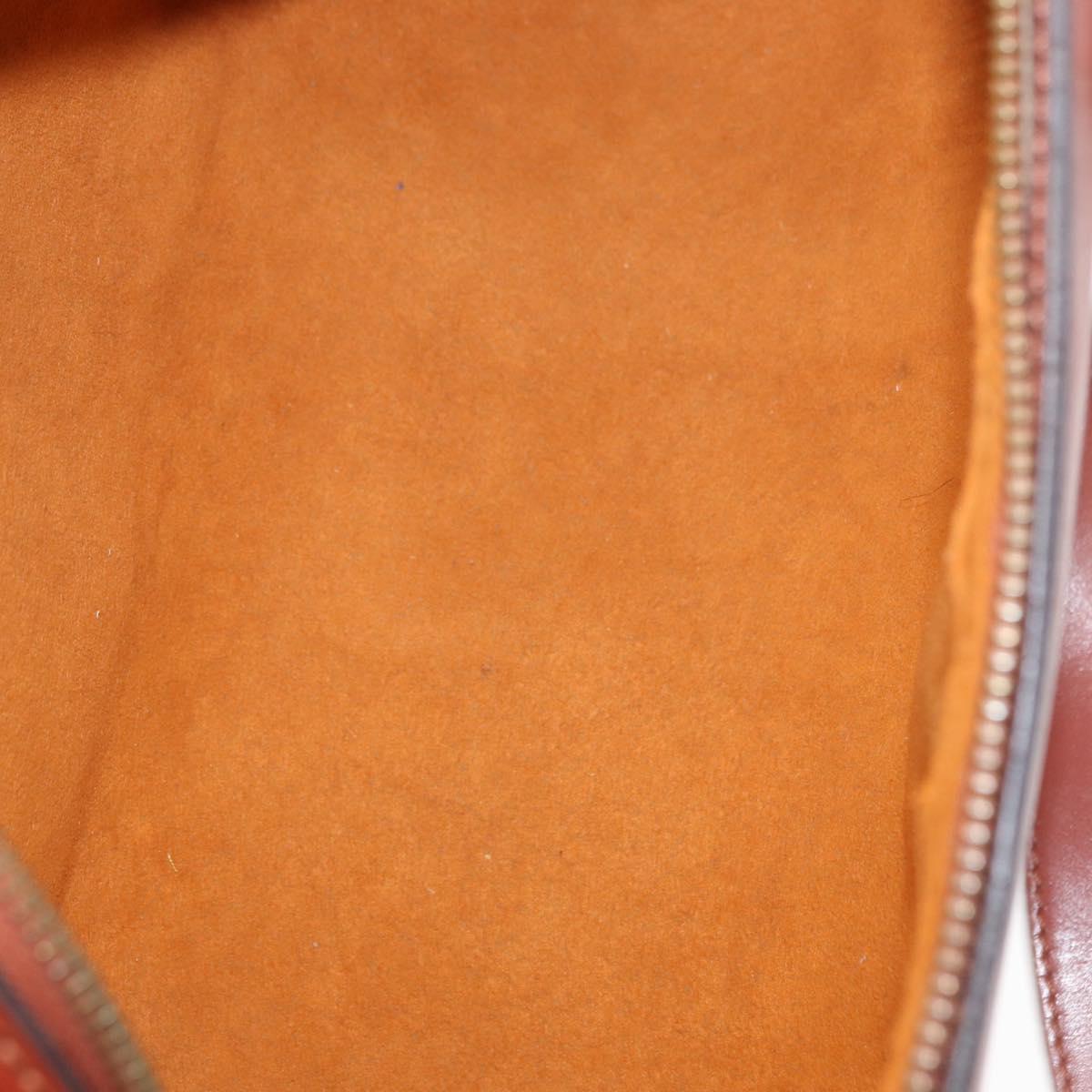 LOUIS VUITTON Epi Soufflot Hand Bag Brown M52223 LV Auth ka075