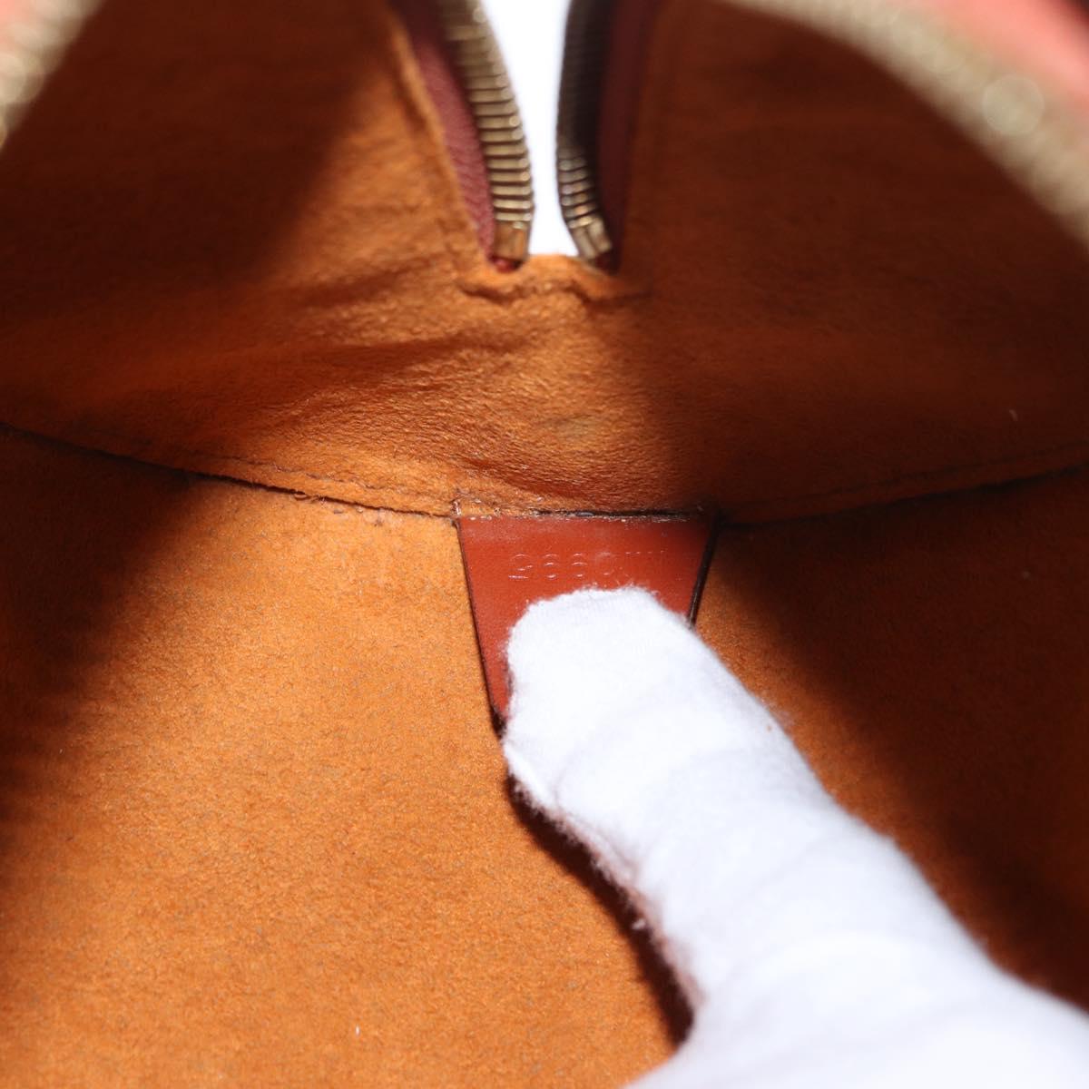 LOUIS VUITTON Epi Soufflot Hand Bag Brown M52223 LV Auth ka075