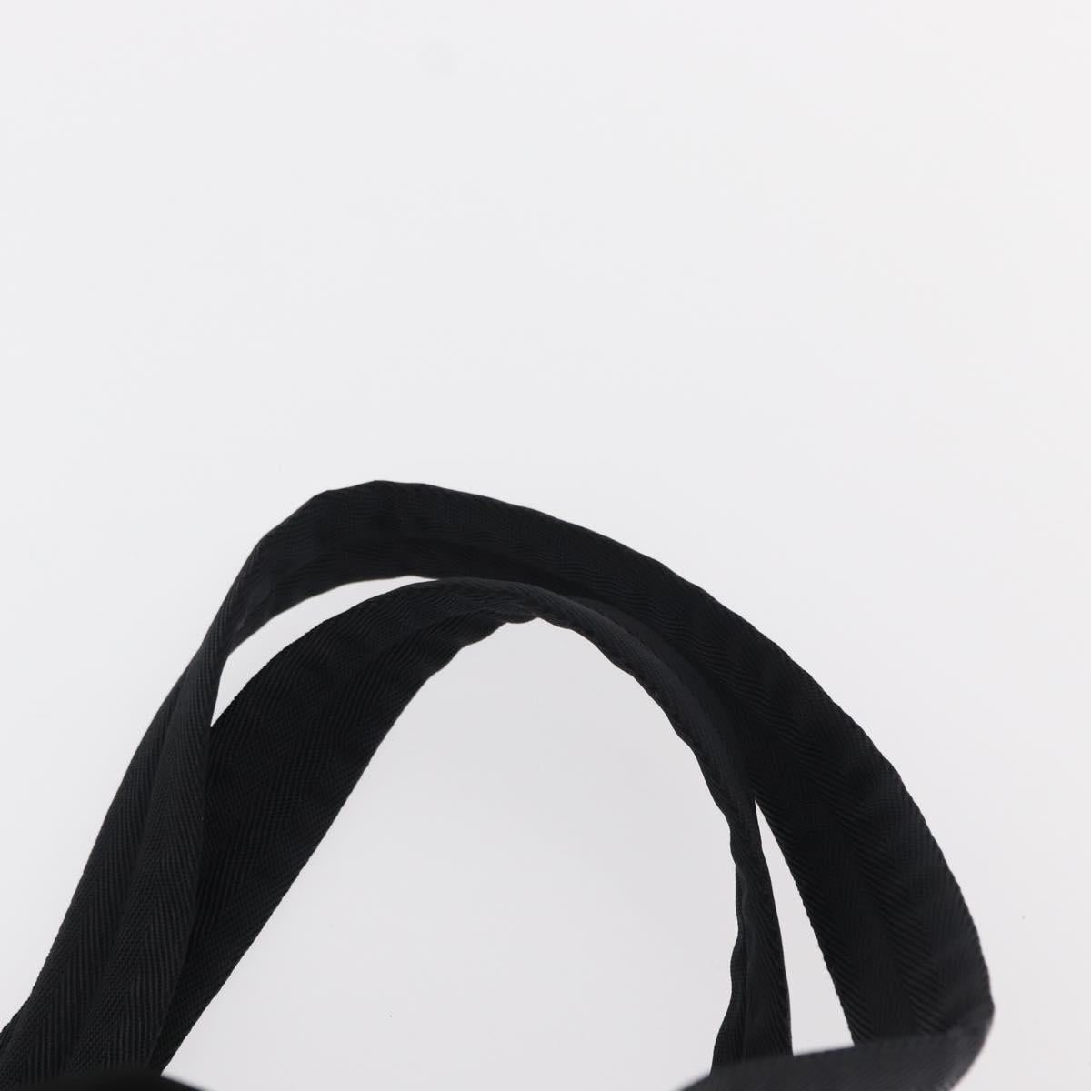 PRADA Backpack Nylon Black Silver Auth ka083