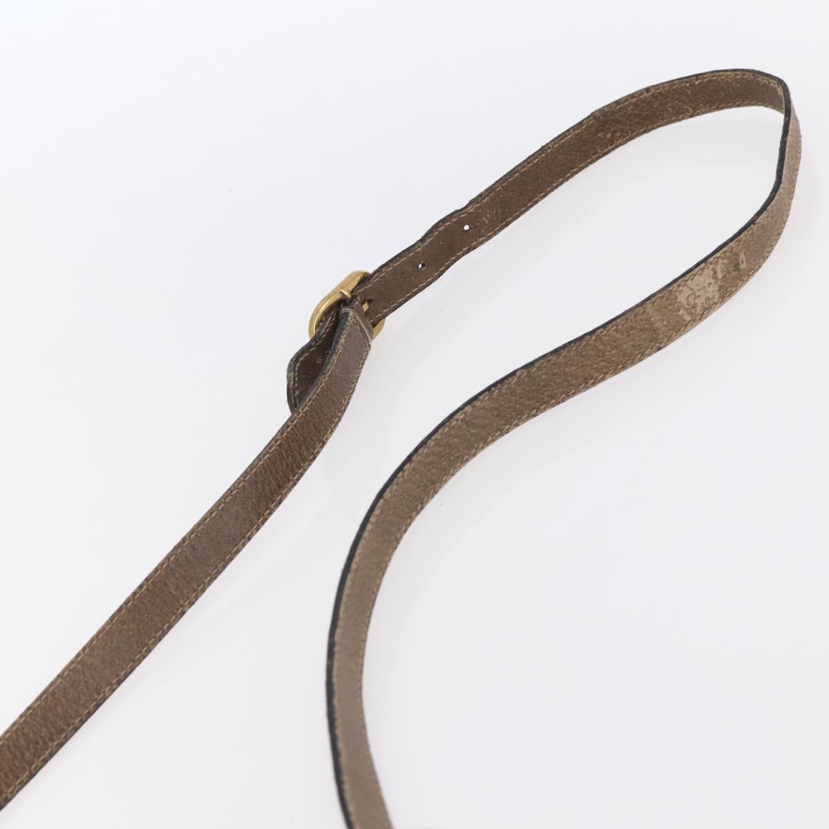 GUCCI GG Supreme Web Sherry Line Bag PVC Beige Gold 56 02 004 Auth ka088