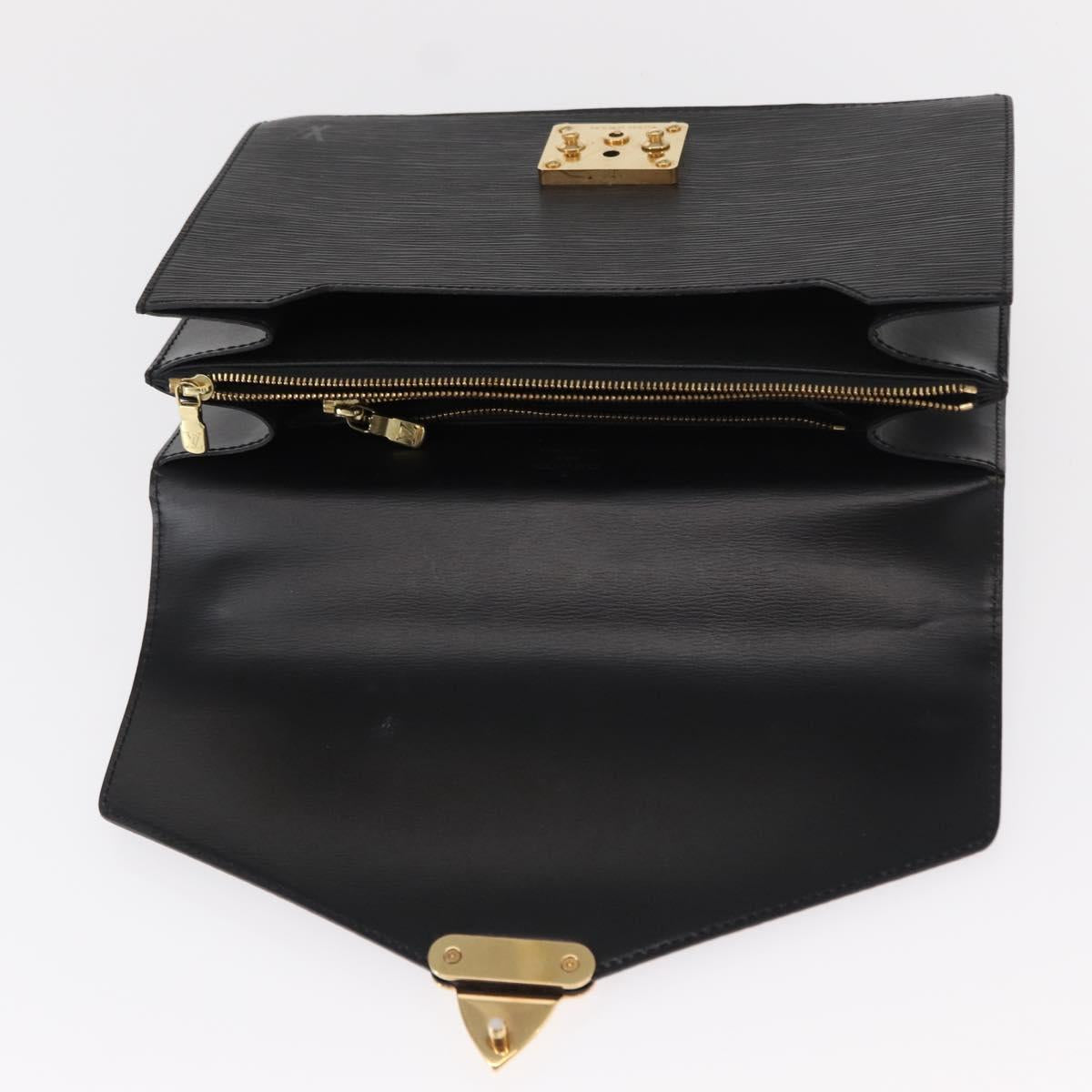 LOUIS VUITTON Epi Concorde Hand Bag Black M52132 LV Auth ka091