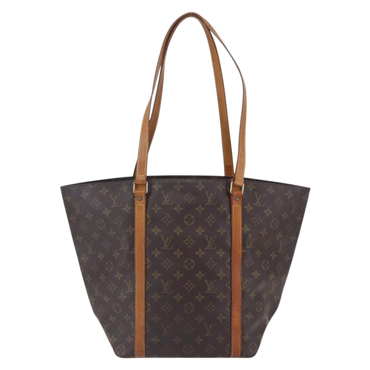 LOUIS VUITTON Monogram Sac Shopping Tote Bag M51108 LV Auth ka100