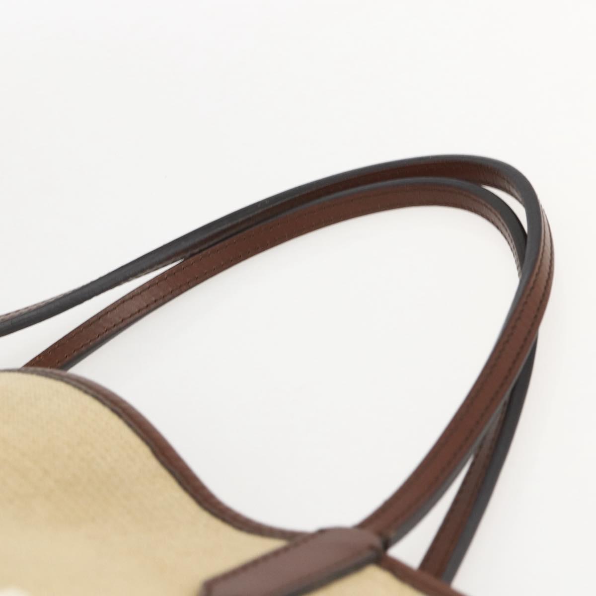 GIVENCHY Tote Bag Canvas Beige Auth ka1015
