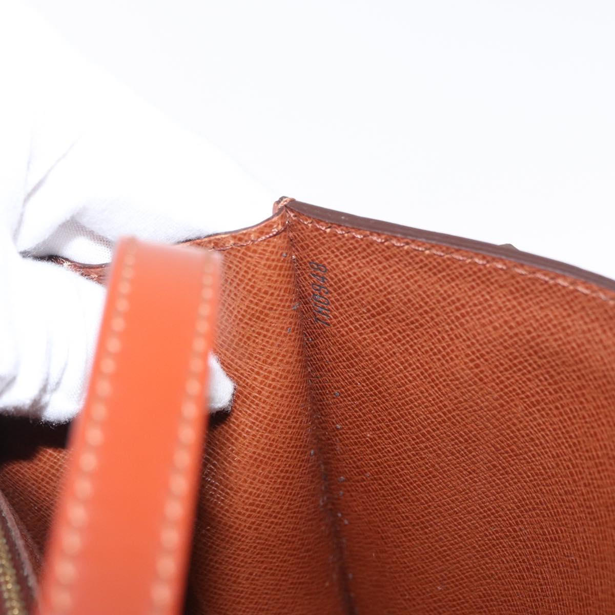 LOUIS VUITTON Epi Serie Dragonne Hand Bag Brown M52618 LV Auth ka1017