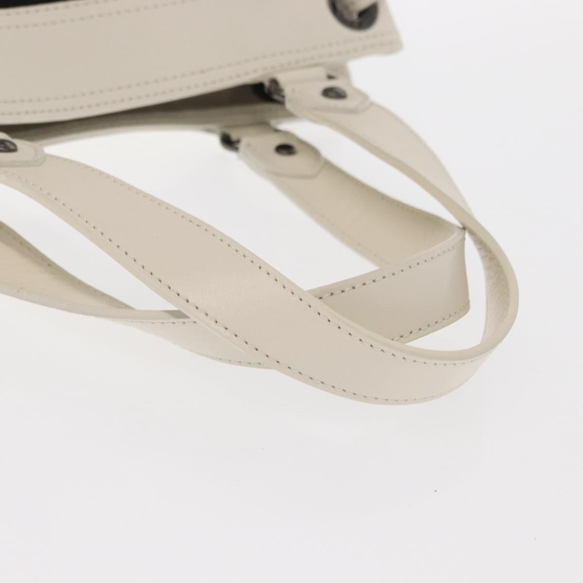 BURBERRY Blue Label Hand Bag Canvas Black Auth ka1019