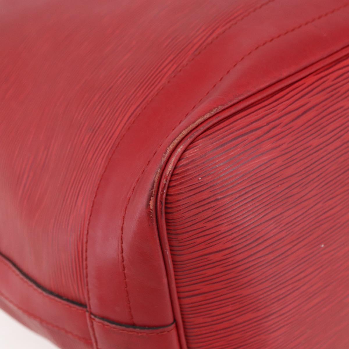 LOUIS VUITTON Epi Noe Shoulder Bag Red M44007 LV Auth ka102