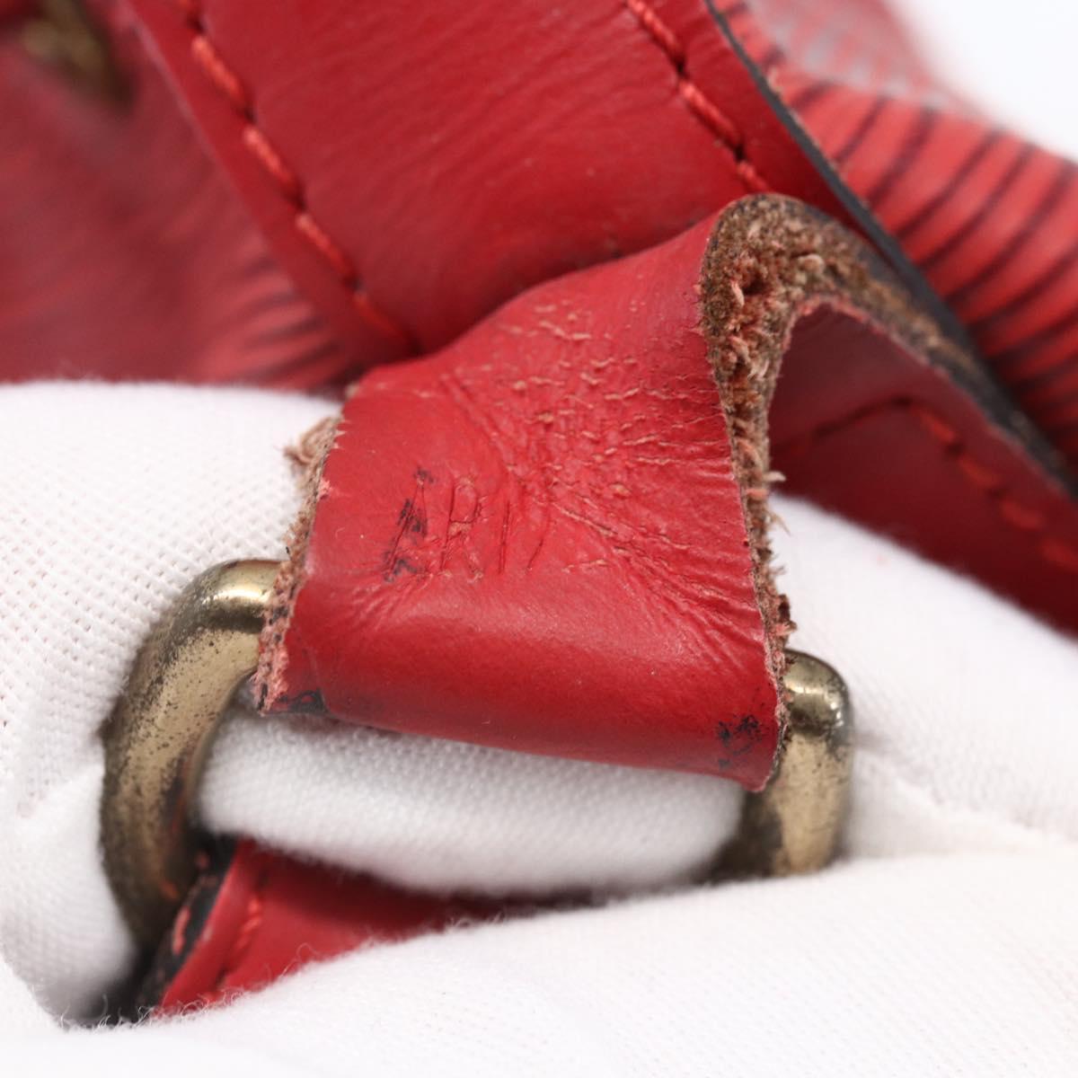 LOUIS VUITTON Epi Noe Shoulder Bag Red M44007 LV Auth ka102