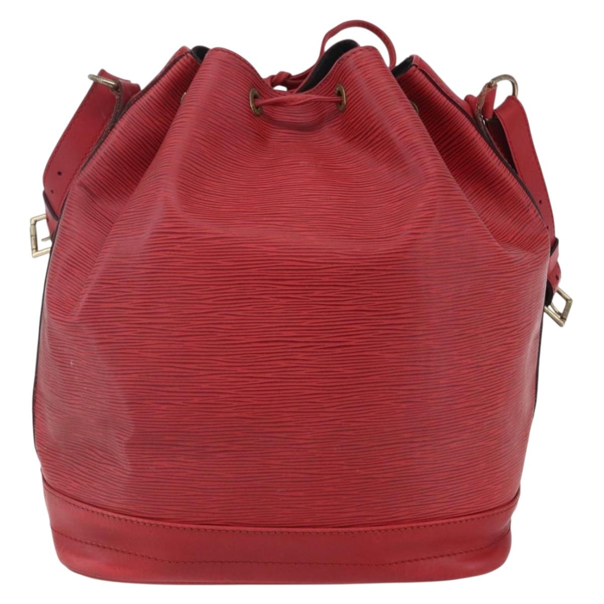 LOUIS VUITTON Epi Noe Shoulder Bag Red M44007 LV Auth ka102