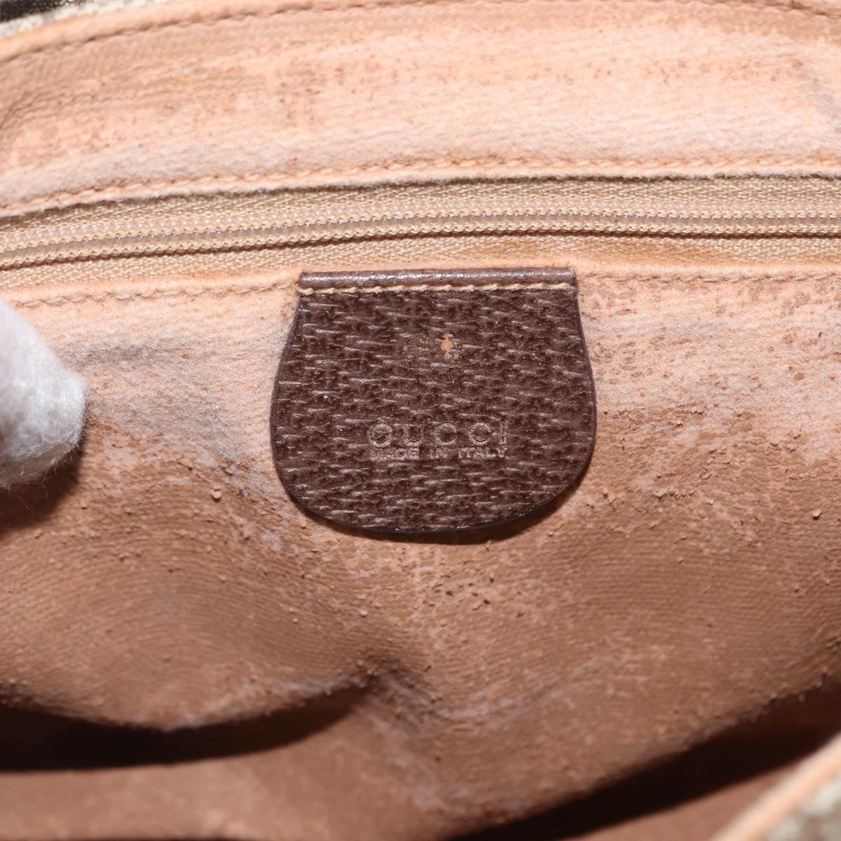 GUCCI GG Supreme Shoulder Bag PVC Beige Gold 007 115 6087 Auth ka1027