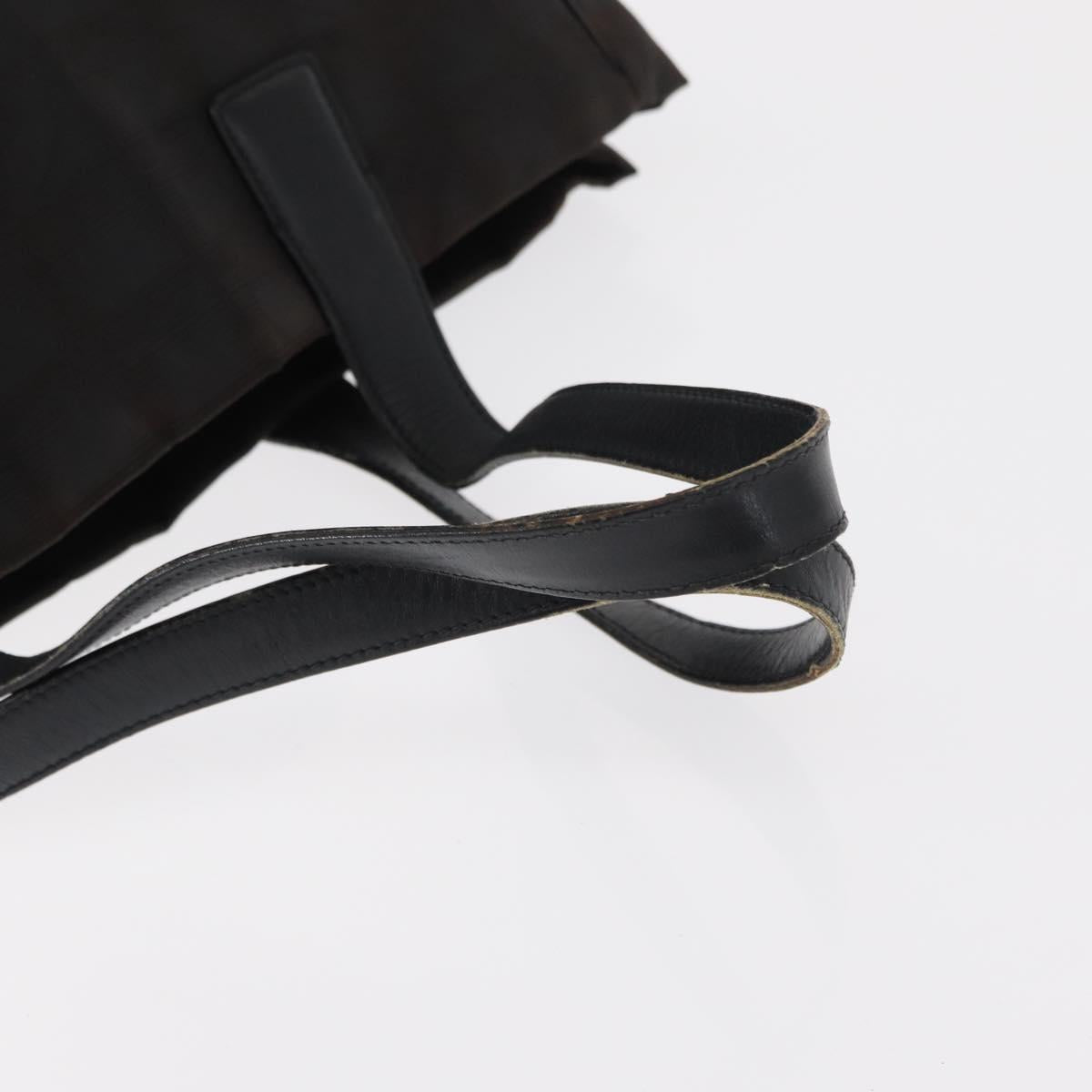 CHANEL New Travel Line Tote Bag Nylon Black CC Auth ka103