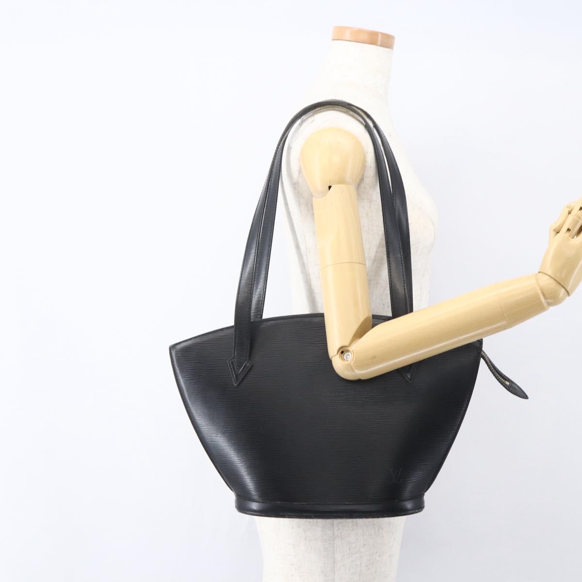 LOUIS VUITTON Epi Saint Jacques Powanie Long Bag Black M52332 LV Auth ka1033