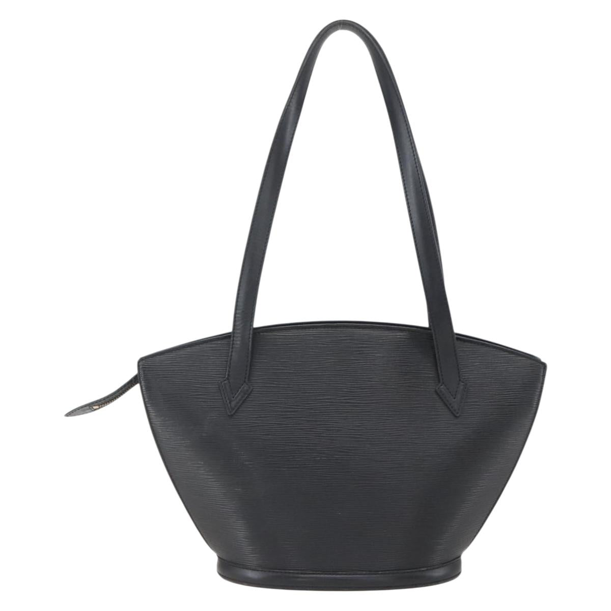 LOUIS VUITTON Epi Saint Jacques Powanie Long Bag Black M52332 LV Auth ka1033