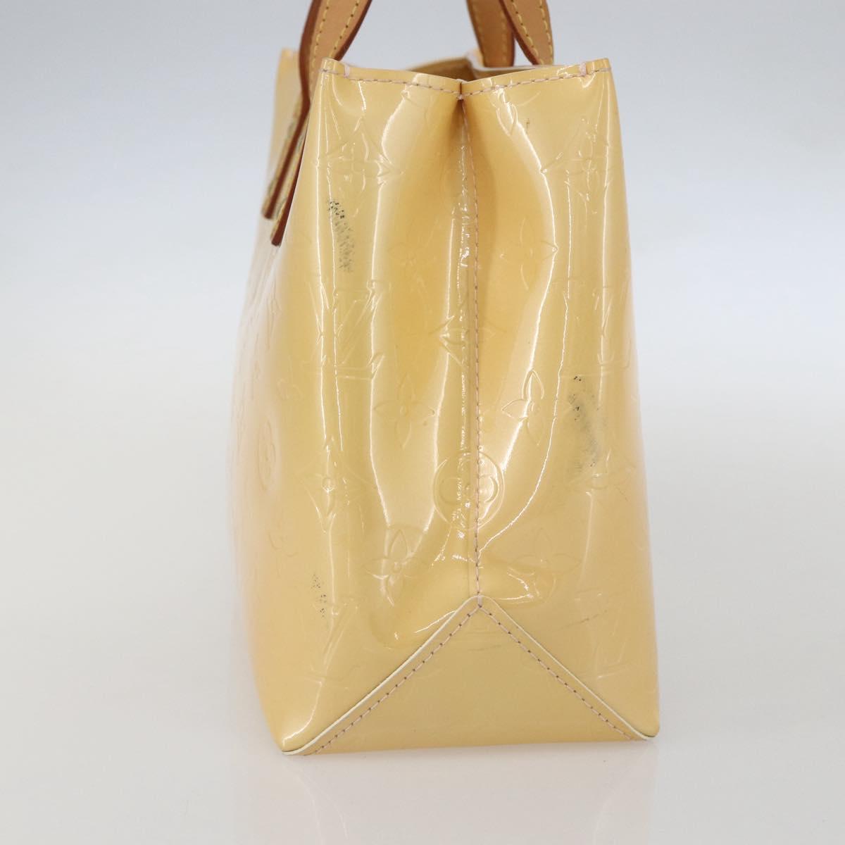 LOUIS VUITTON Monogram Vernis Reade PM Bag Marshmallow Pink M91306 Auth ka1034